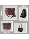  Women's Tote Real Leather Crossbody Top Handle Office Purse Handbag 